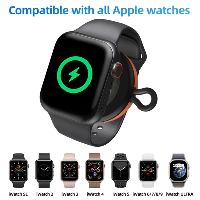 Apple Smartwatch Accessories - Cargador Inalámbrico Portátil Tipo C para