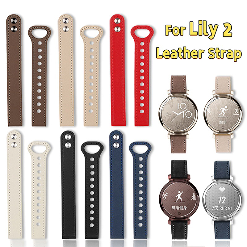Smartwatch Instagram - Correa de cuero genuino de 14mm