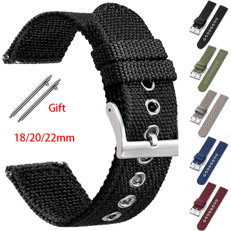 Nylon Nato Strap - Correa de nailon de 18mm, 20mm