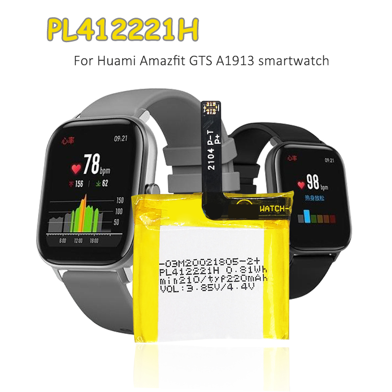 Smartwatch A1914 - Batería PL412221H de 220mAh 3.85V, Baterías