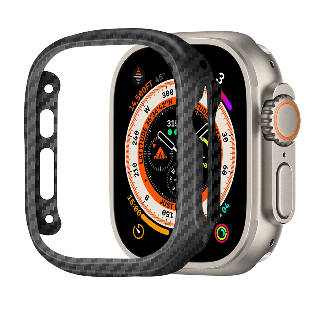 Smartwatch Case - Funda fina de fibra de carbono