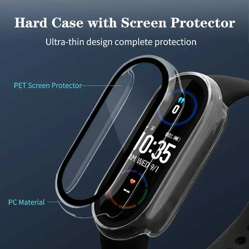 Vidrio templado + funda de PC  - Garmin Smartwatch Accessories reseña y precio