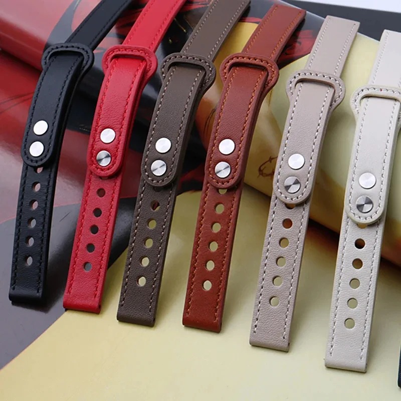 Correa de cuero genuino de 14m - Smartwatch Instagram reseña y precio