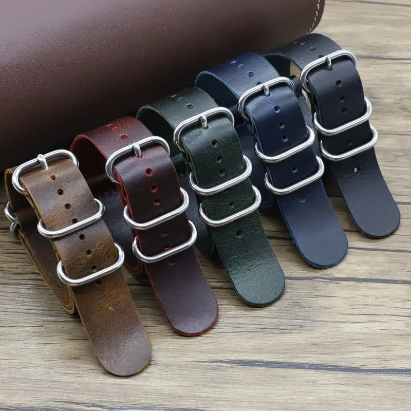 Correas de reloj de cuero genu - Nylon Nato Strap reseña y precio