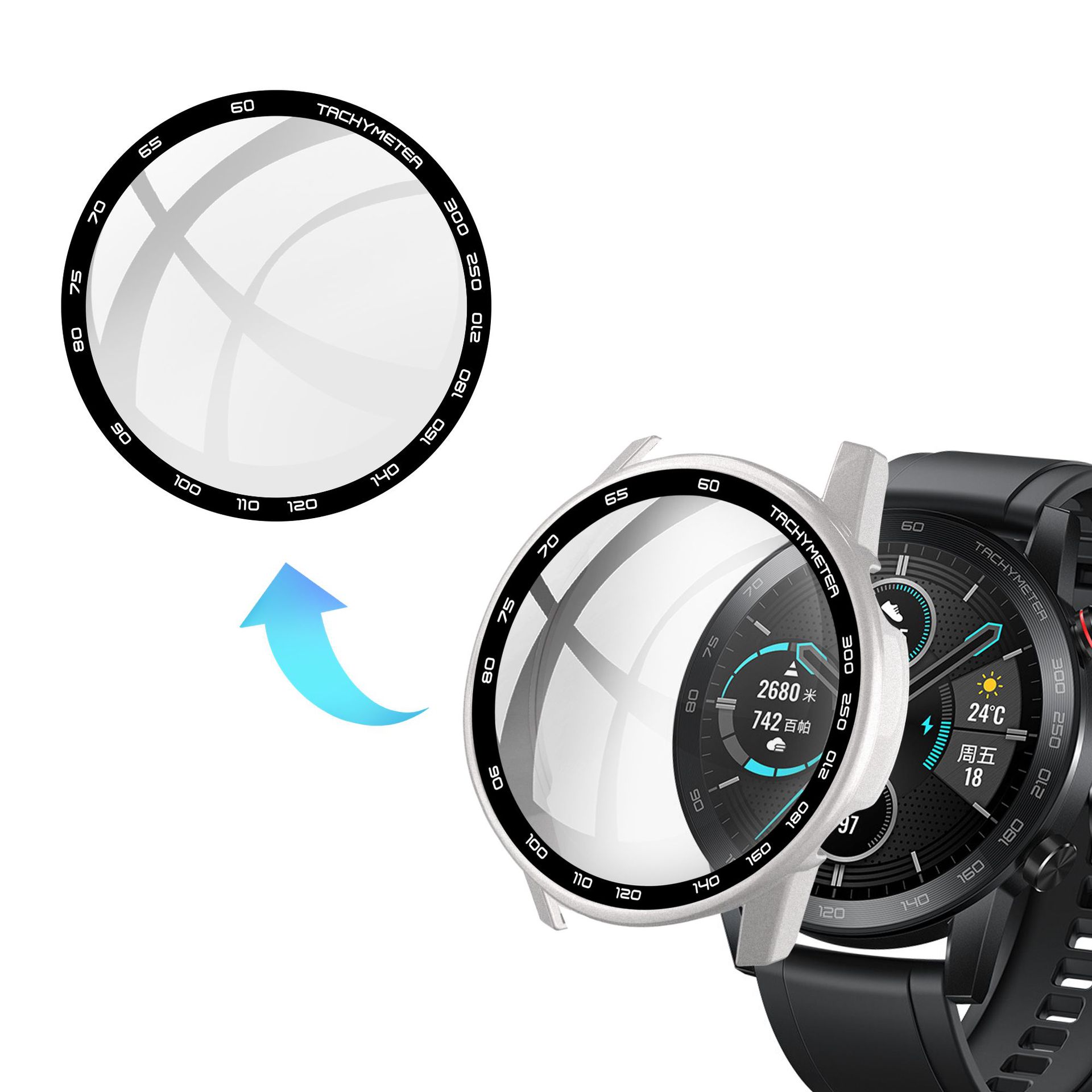 Funda protectora de pantalla d - Motorola Smartwatch Accessories reseña y precio