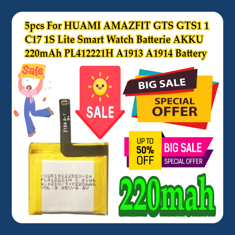 5 uds para HUAMI AMAZFIT GTS G - Smartwatch A1914 reseña y precio
