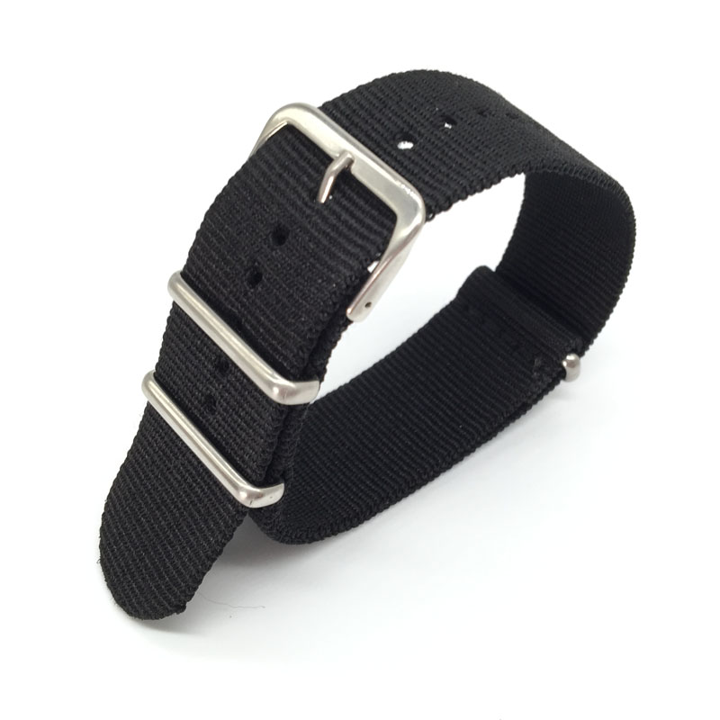 Correa de nailon negra para re - Nylon Nato Strap reseña y precio