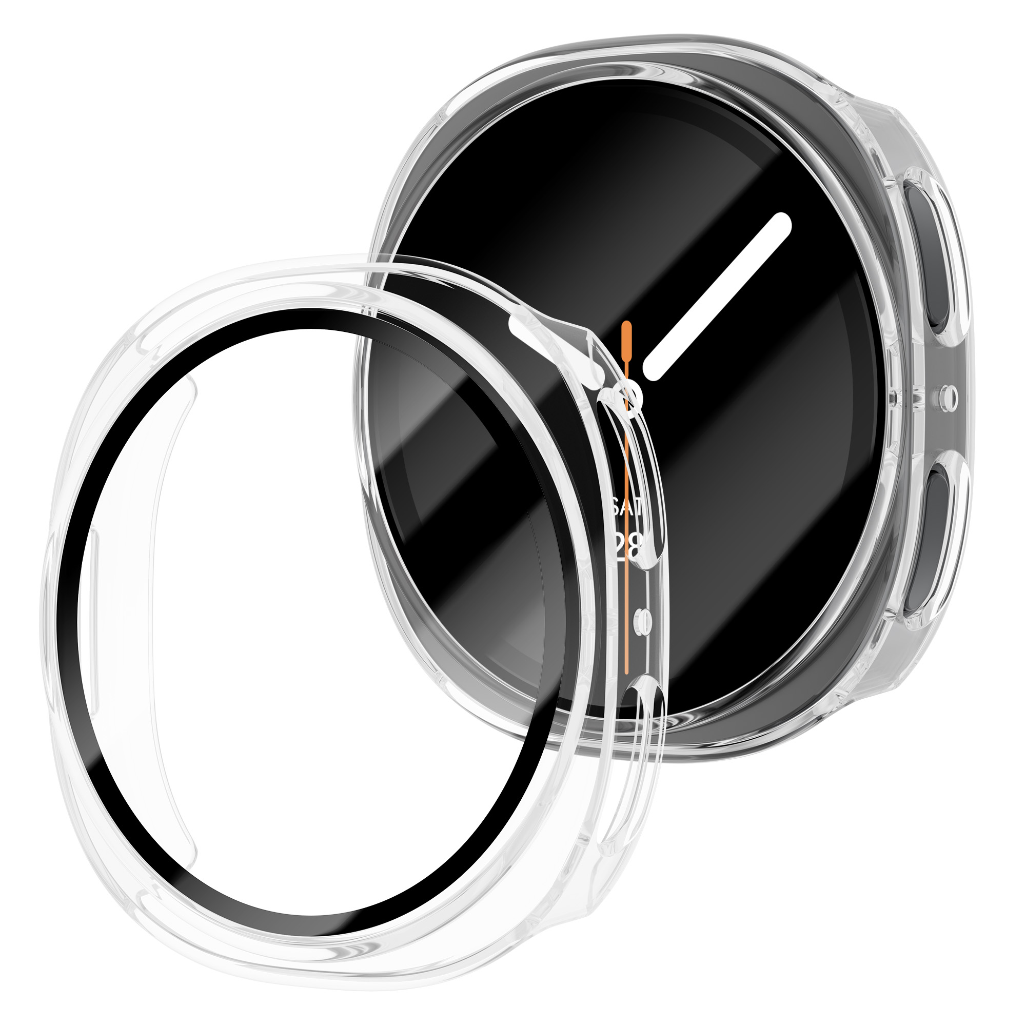 Vidrio templado + funda de PC  - Smartwatch Band Accessories reseña y precio